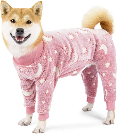 Pyjama Chien Grande Taille Polaire Chaud 4 Pattes