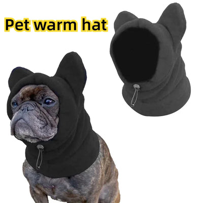 Ensemble Cagoule et Cache-Oreilles Chien Noir