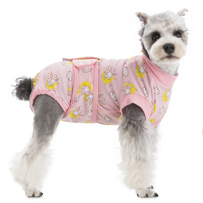 Body Post-Opératoire Chien Coton Imprimé Alternative Collerette