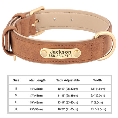 Medaille Collier Cuir Gravee Personnalise Chien