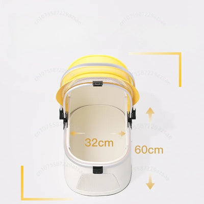 Poussette pour Chien Légère Pliable à Nacelle Amovible