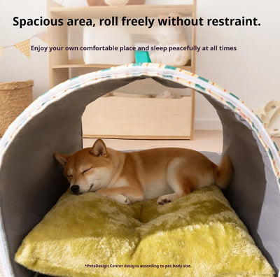 Niche d'Intérieur pour Chien Cabane en Arche Petit Chien 3 Tailles