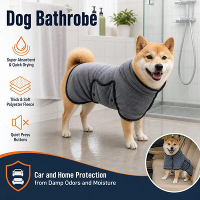 Peignoir Moelleux Épais Séchage Rapide pour Chien