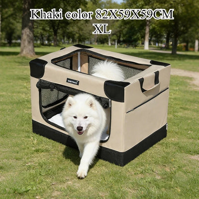Cage de Transport Pliable pour Chien Souple Oxford 600D
