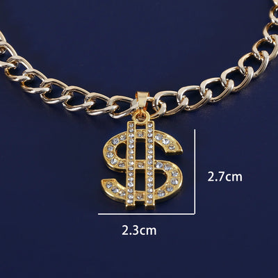 Collier Chaîne Cubaine Dorée Gros Chien