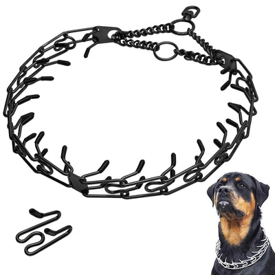 Collier à Pointes Inox Maillons Amovibles Embouts Caoutchouc