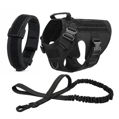 Harnais Tactique Chien Set Complet avec Pochettes Molle