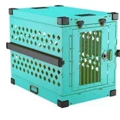 Caisse de Transport Chien Aluminium Pliable 61 à 143 cm