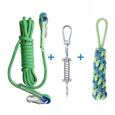 Spring Pole Chien Kit Corde 5 m avec Jouet à Tirer