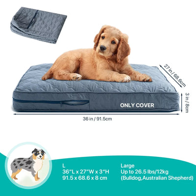 Housse de Matelas pour Chien Étanche Matelassée Jusqu'à 135 cm