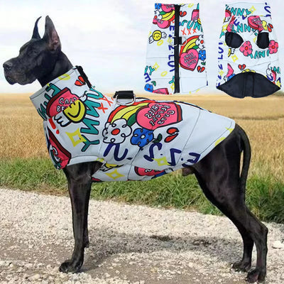 Veste Imperméable Boucle Traction Gros Chien