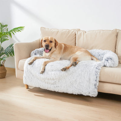 Canapé Apaisant Peluche Protège-Canapé Antidérapant pour Chien