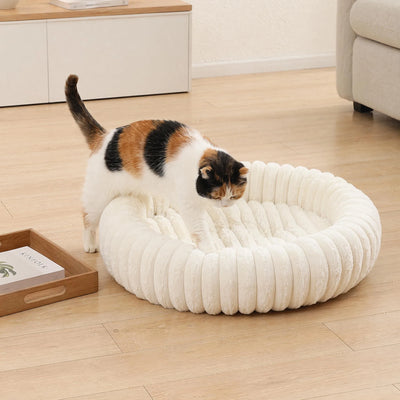 Panier Rond Ultra Doux Petit Chien et Chat