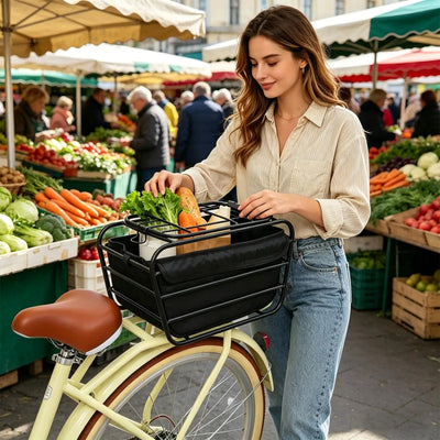 Porte-Chien de Vélo Arrière pour Porte-Bagages Petit Chien