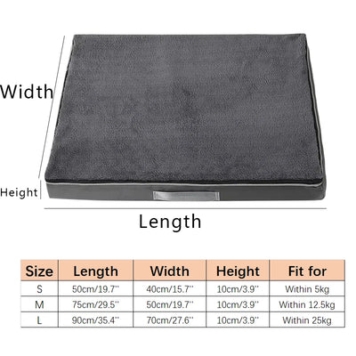 Matelas Mémoire de Forme pour Chien, Housse Lavable, 10 cm