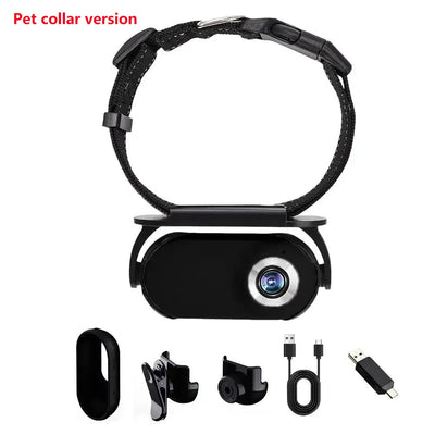 Caméra pour Chien Rotation 360° Grand Angle 120° Mini