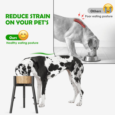 Support Gamelle Trépied Métal Grand Chien Hauteur Réglable