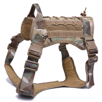 Harnais Tactique Nylon Molle Grand Chien et Accessoires Assortis