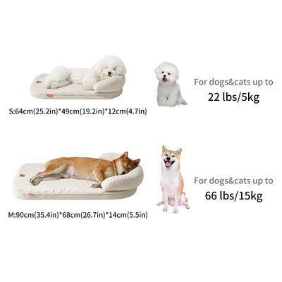 Canapé pour Chien avec Traversin Antidérapant, Lit d'Hiver Doux