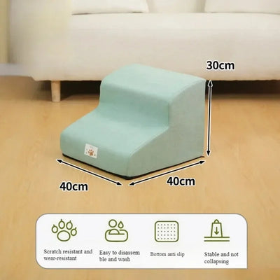 Escalier pour Chien Velours Mousse 2-3 Marches Petit Chien