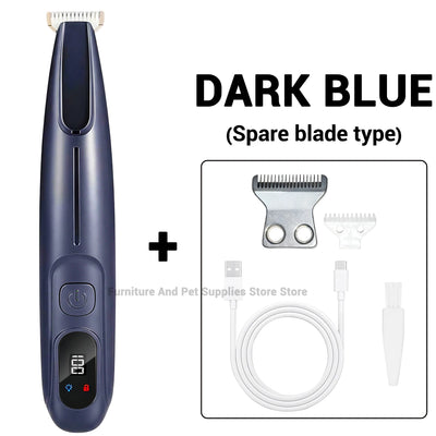Tondeuse pour Chien Pattes et Museau Lumière LED UV