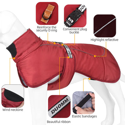 Veste Hiver Épaisse Imperméable Gros Chien