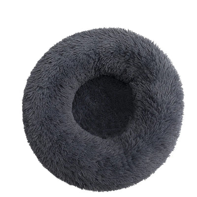 Panier Rond Donut Fibre Longue pour Chien 40 à 110 cm