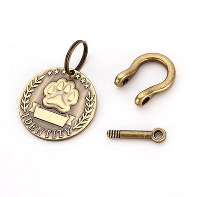 Médaille Adresse Personnalisée Gravée pour Chien