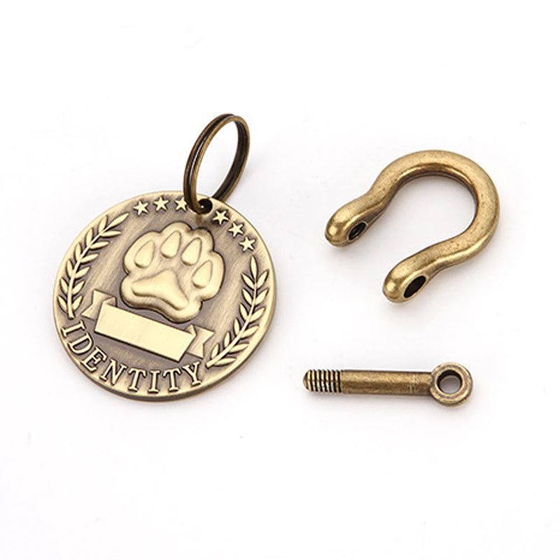 Médaille Adresse Personnalisée Gravée pour Chien
