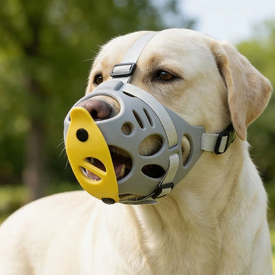 Muselière Chien Souple en EVA Respirante Anti-Léchage