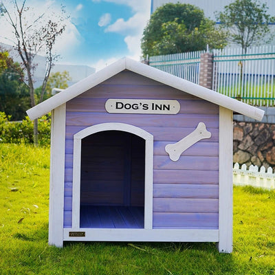 Niche Chien Extérieur Bois Grande Taille 107 cm Toit Ouvrant