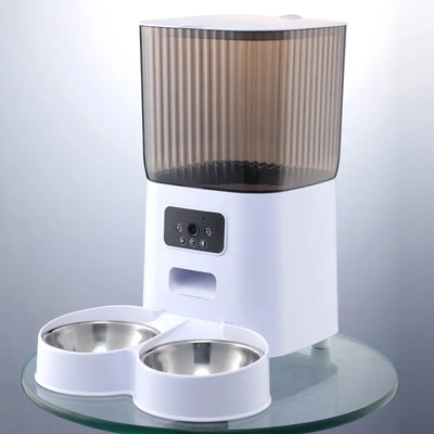 Distributeur de Croquettes 5 L Double Bol Caméra ou WiFi