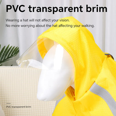 Poncho Imperméable Réfléchissant Chien à Capuche