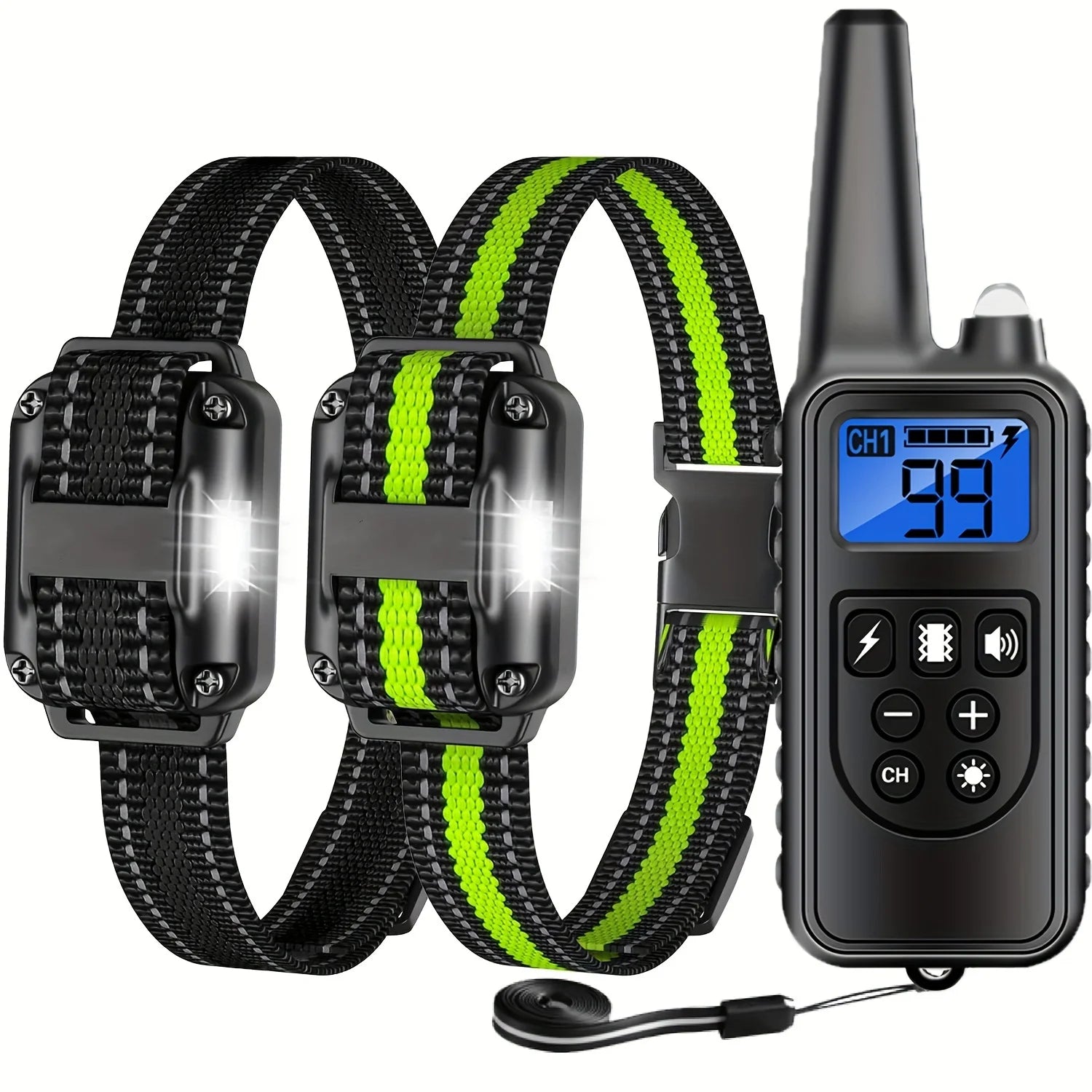 Collier de Dressage Anti-Aboiement Telecommande Chien