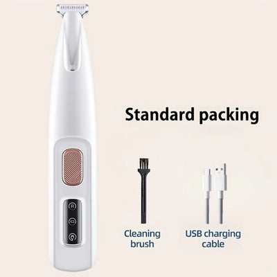 Tondeuse Pattes pour Chien Silencieuse 35 dB Lumière LED USB