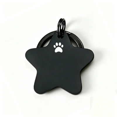 Médaille d'Identification Étoile Gravée pour Chien