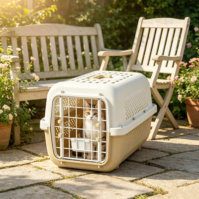 Caisse de Transport Chien Rigide Portable Sorties Extérieur