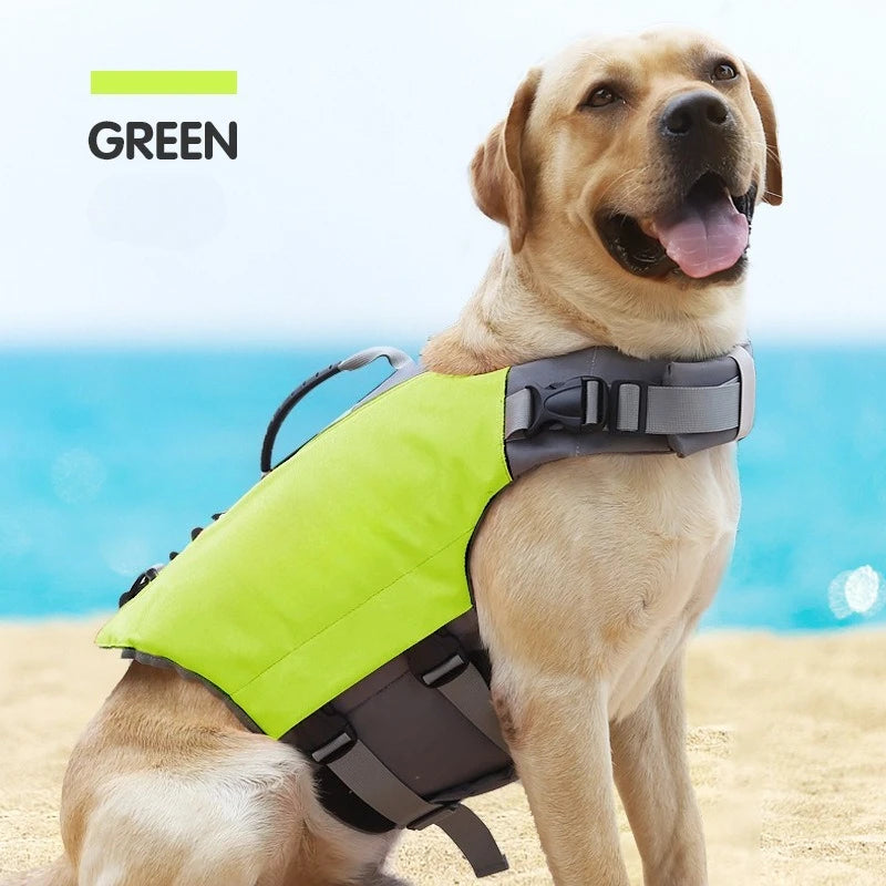 Gilet de Sauvetage pour Chien Grande Taille Poignée de Sauvetage