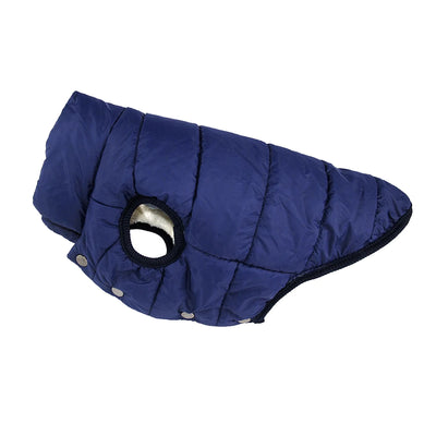 Manteau d'Hiver Matelassé Chien Doublure Sherpa