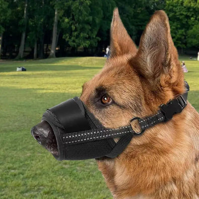 Muselière Chien Anti-Aboiement Souple Respirante Grand Chien