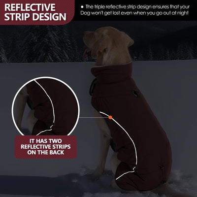 Manteau Imperméable Col Haut Labrador Réfléchissant Bordeaux