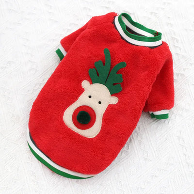 Pull de Noël Renne Chien Petit et Moyen Format