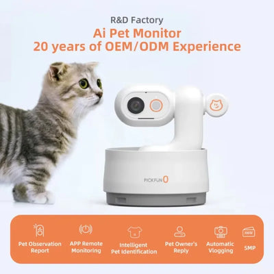 Caméra pour Chien Wi-Fi Motorisée avec Micro Vision Nocturne