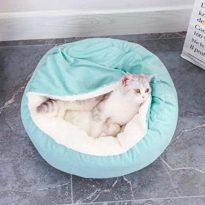 Panier Igloo Rond Cocon Douillet pour Petit Chien 50 et 60 cm