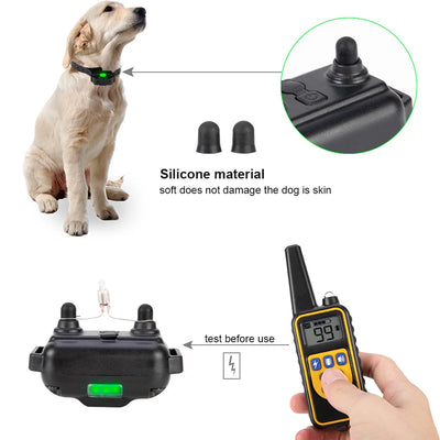 Collier Anti-Aboiement Électrique Gros Chien Télécommande