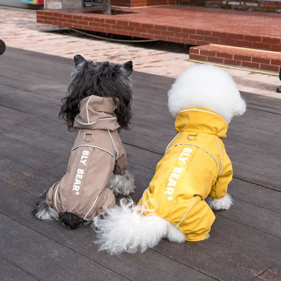 Manteau Imperméable pour Petit Chien Quatre Pattes Réfléchissant