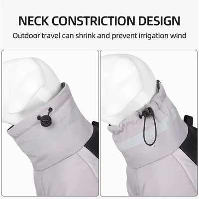 Manteau Imperméable Chien Harnais Intégré Grande Taille