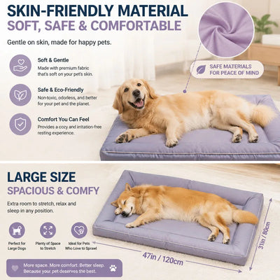 Matelas pour Chien Étanche Oxford Mémoire de Forme Épais