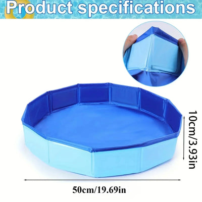 Piscine pour Chien Pliable 50 cm Bassin Anti-Sable