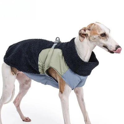 Manteau Chien Hiver Polaire d'Agneau Coupe-Vent Anneau en D